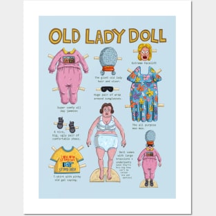 Old Lady Doll Posters and Art